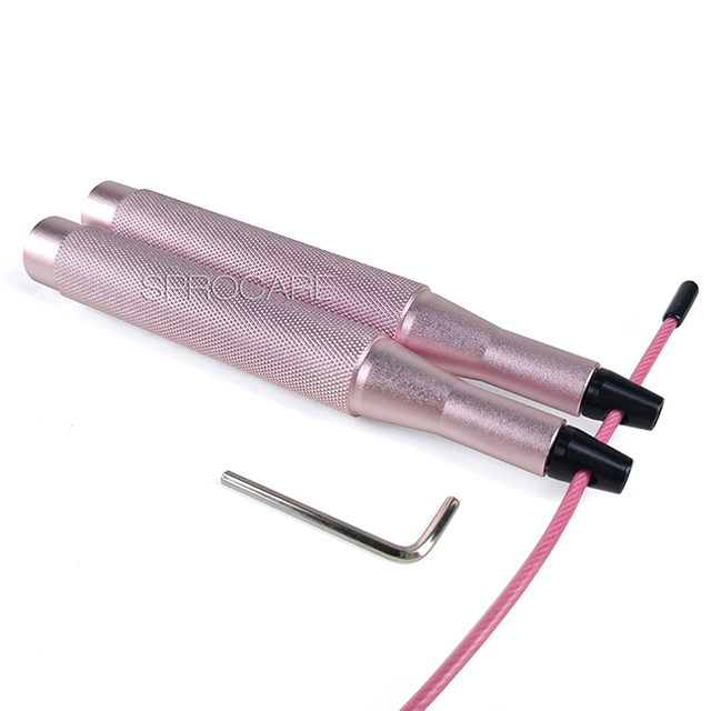 Cuerdas para saltar de velocidad ultrarrápida con bloqueo de tornillo